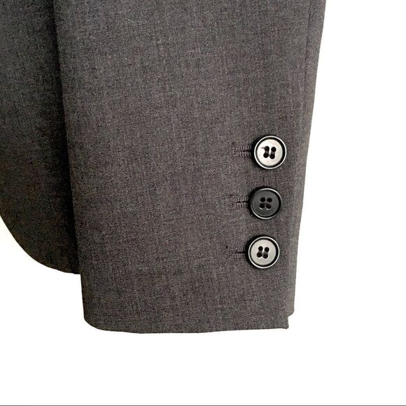 THEORY Gabe Wool Stretch Blazer Jacket Charcoal Grey 00 - Picture 8 of 14